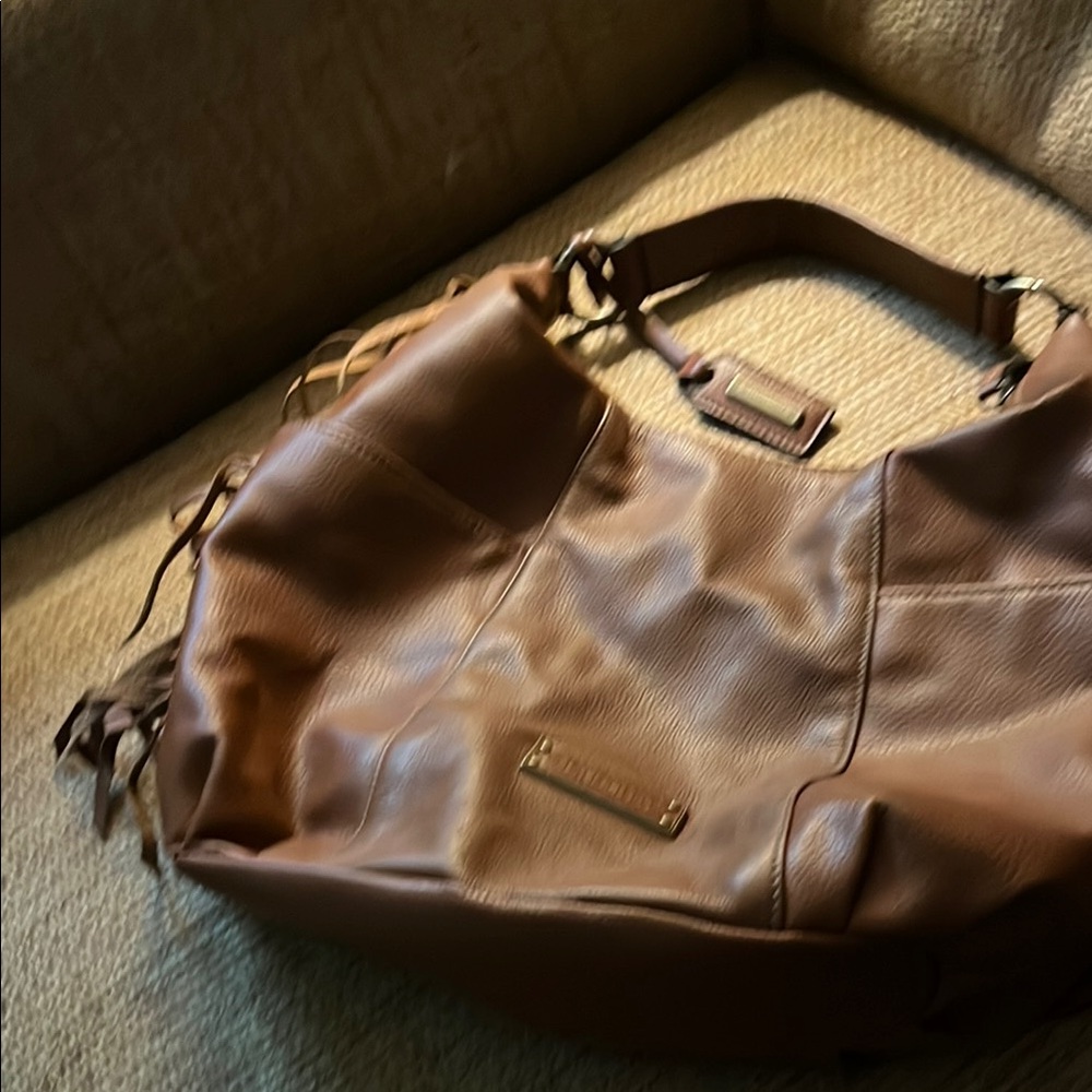 Brown Leather Shoulder Bag